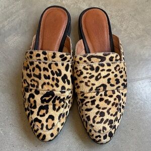 Nordstrom Leopard Print Slip-On Mules